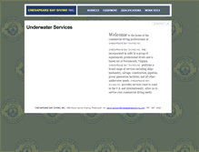 Tablet Screenshot of chesapeakebaydiving.com